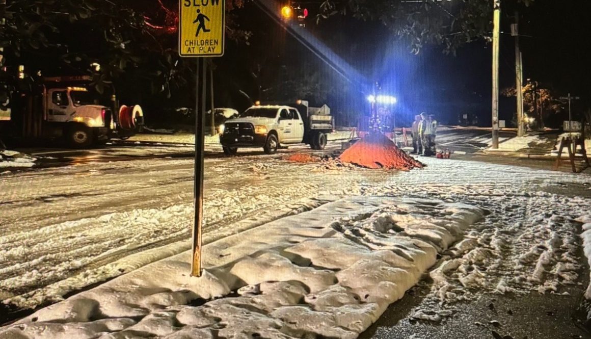 Water Main Repaired After Bursting in Fairhope