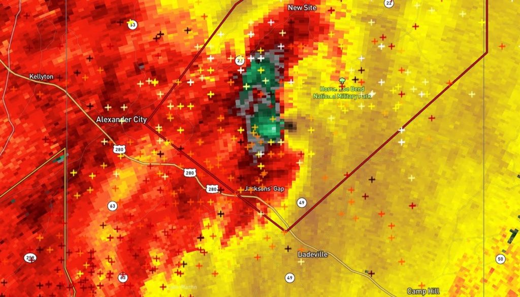 At Least 5 Tornadoes Confirmed So Far in Alabama-3 Dead