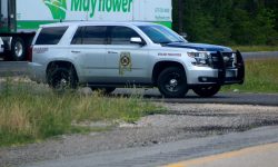 Log Truck Flips Over on Alabama 45