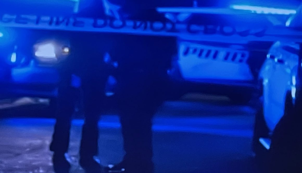 Mobile Police Investigating Pedestrian Traffic Fatality