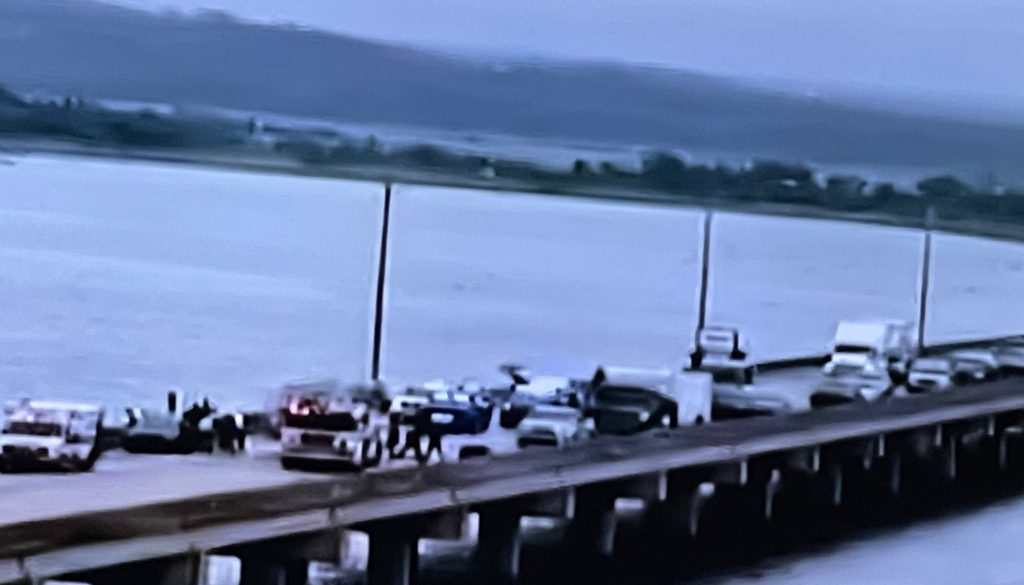Man Crashes Into I-10 Bridge-Jumps Into Bay