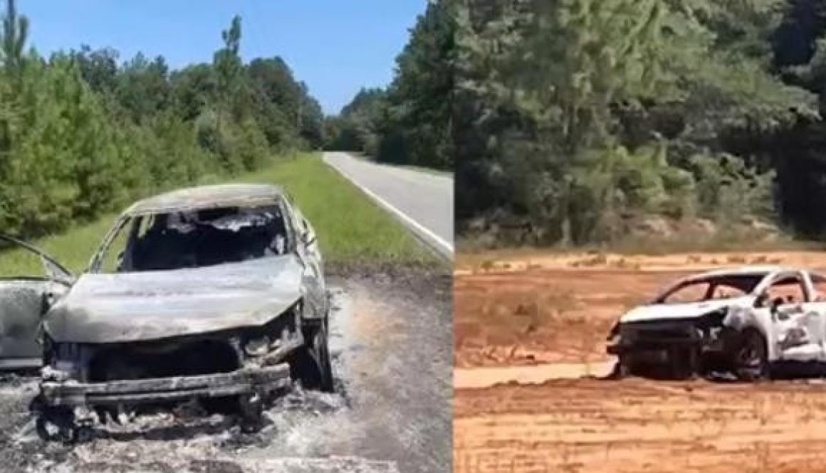 Two Stolen Vehicles Found Torched in Mobile County