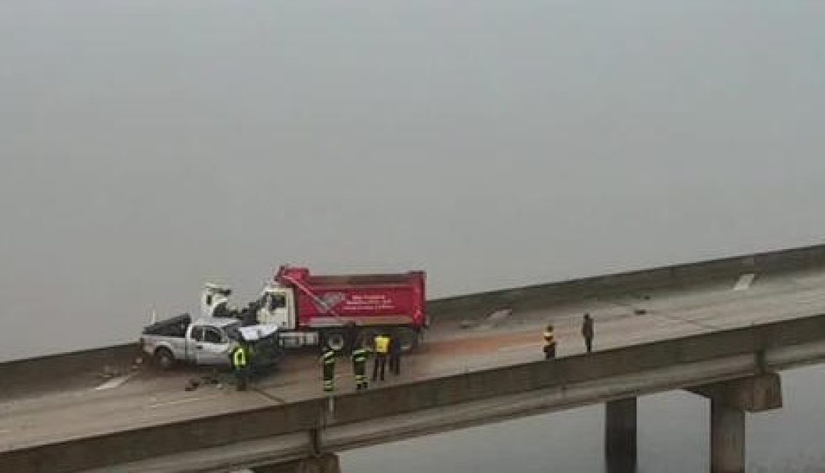 Foggy Conditions Across the Bayway Caused Wrecks-Closed I-10 Tuesday Morning