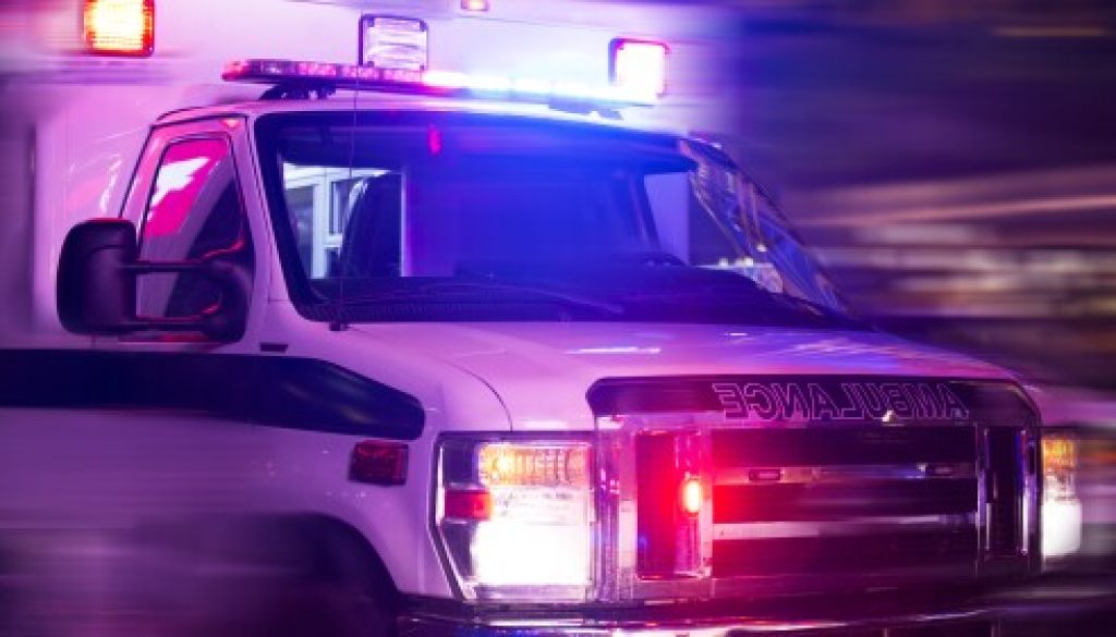 Mobile Ambulance Involved in Wreck