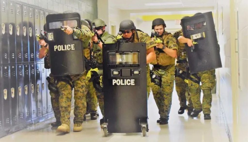 Emergency Responders Practice For Active Shooter Incident