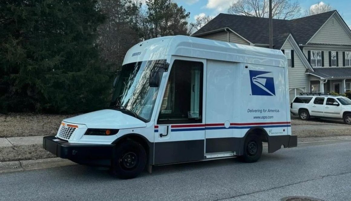 New Electric Postal Trucks Cruising Quietly to a City Near You