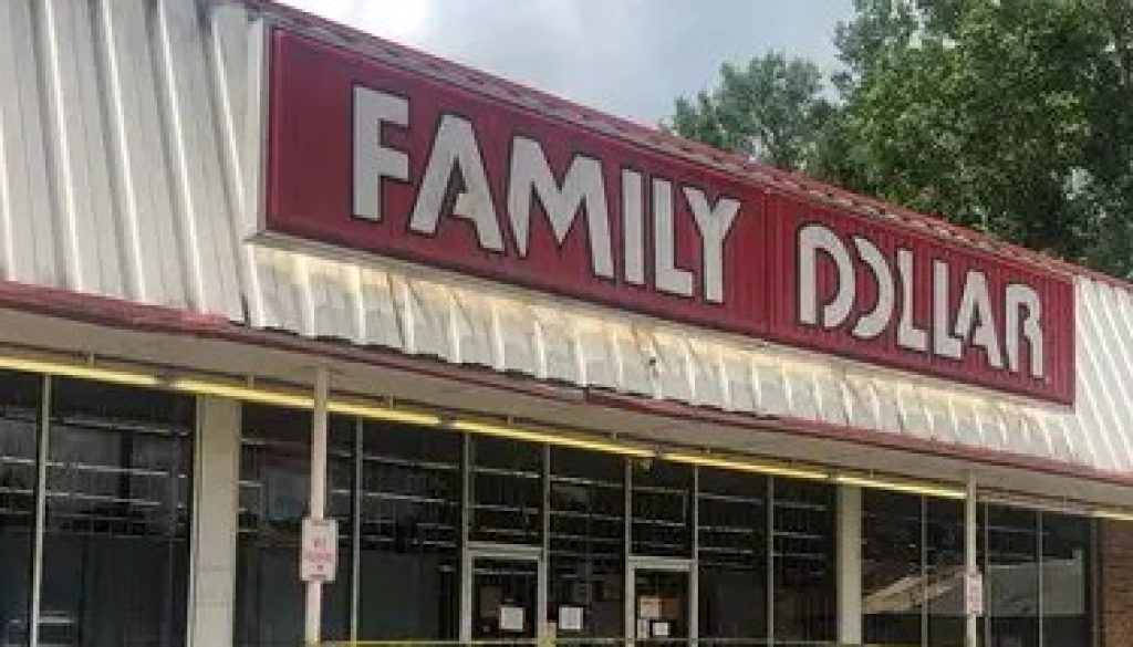 Mobile Police Investigating a Robbery at Family Dollar