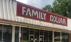 Mobile Police Investigating a Robbery at Family Dollar