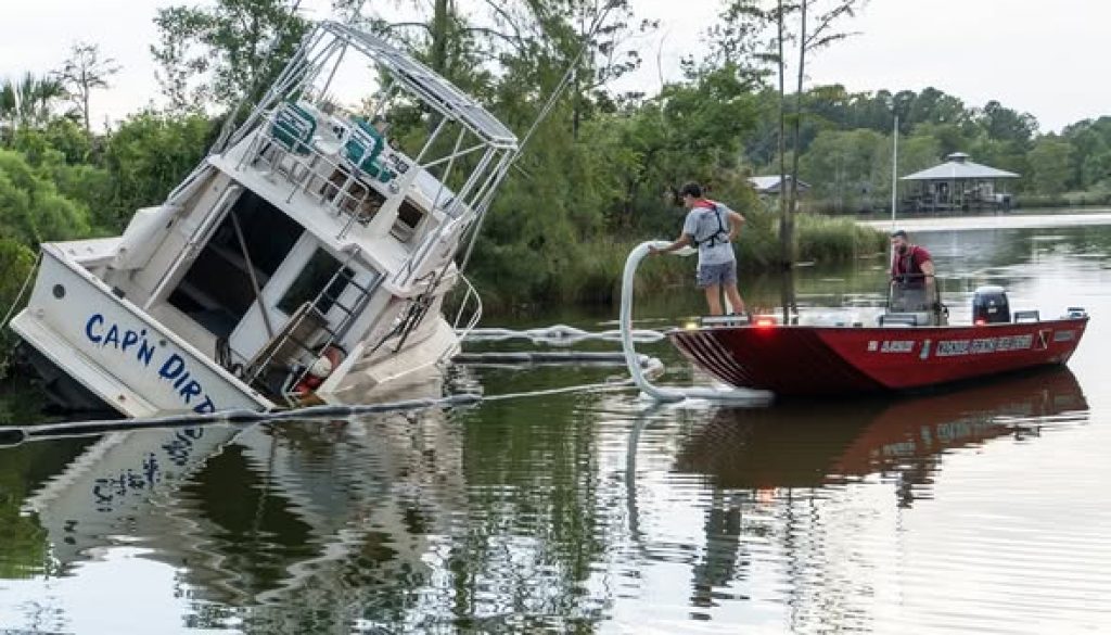 Magnolia Springs FD Responds Twice to Vessel Leaking Fuel Into Fish River